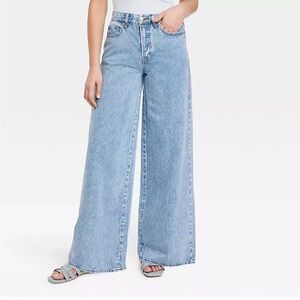 Universal Thread Women's Mid Rise Wide-Leg Jeans